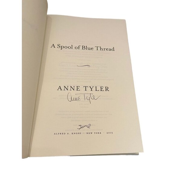 A Spool of Thread Anne Tyler Signed First Edition Hardcover Book - Picture 10 of 12